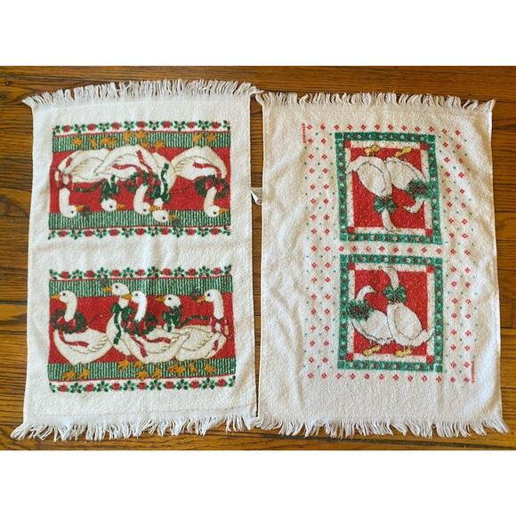 Cannon Other - Vintage 80s Cannon Lot Of 2 Geese Kitchen Towels